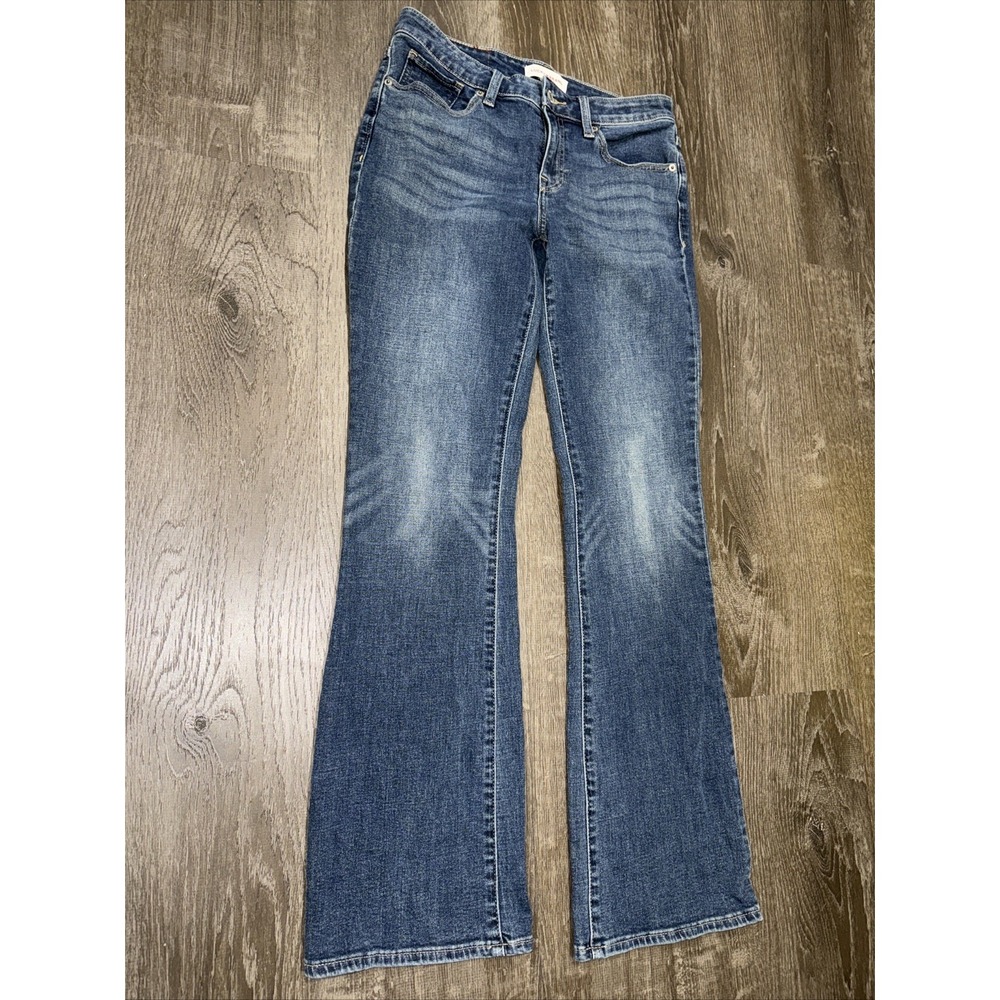 Lucky Brand Jeans Women Boot Cut Mid Wash Low Stretch Denim Lolita 6 28x31 Fade